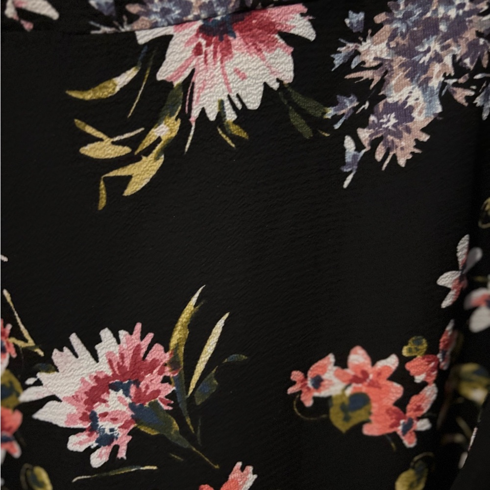 Iz Byer Black and Pink Asymmetrical Ruffled Maxi Dress - Picture 11 of 12